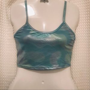 Forever 21 blue crop top